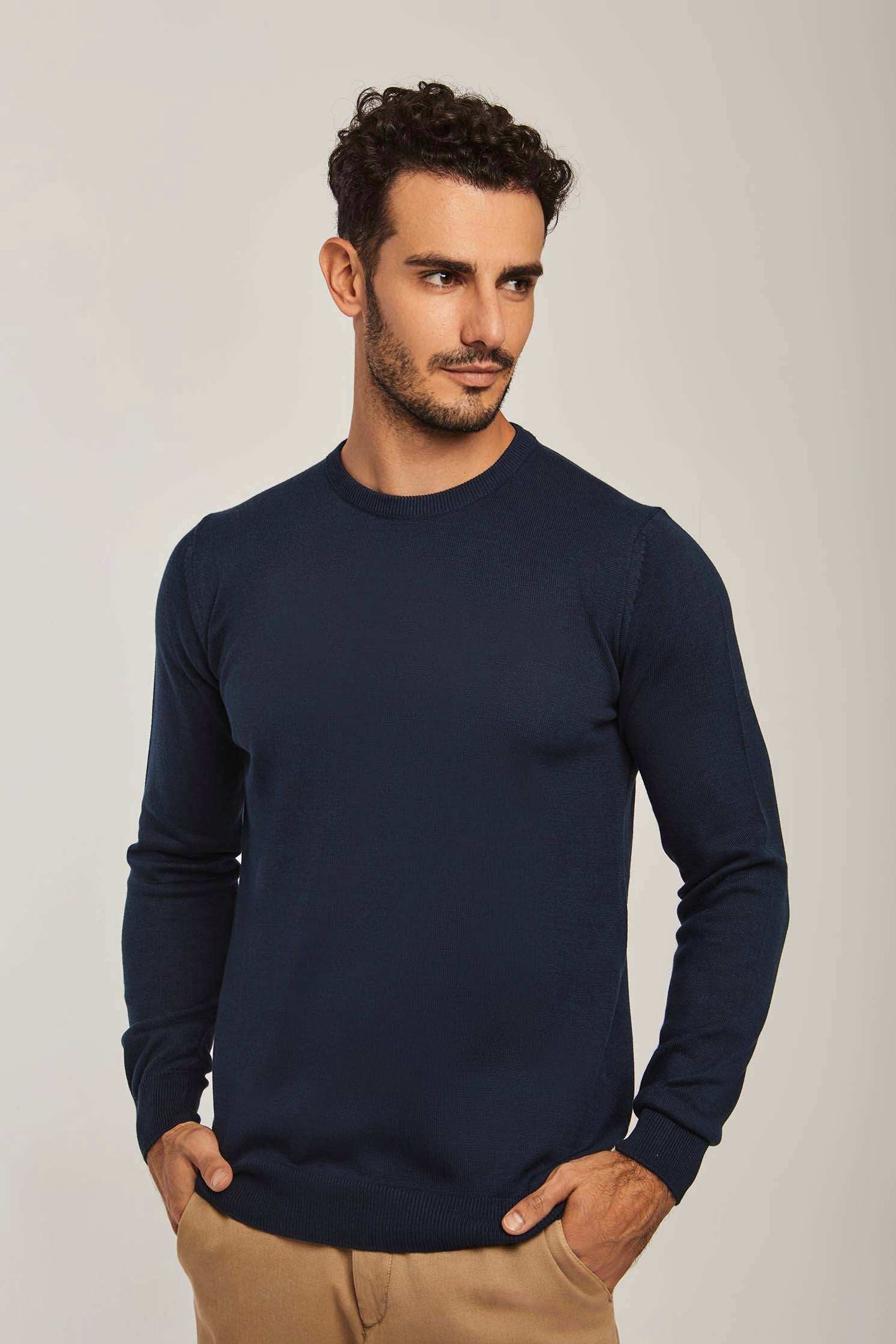 Men Regular Fit Pullover - Navy