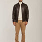 Men Regular Fit Jacket - Dark Brown