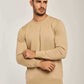 Men Regular Fit Pullover - Brown