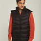 Men Regular Fit Vest - Black