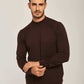 Men Regular Fit Pullover - Brown