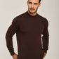 Men Regular Fit Pullover - Brown