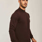 Men Regular Fit Pullover - Brown