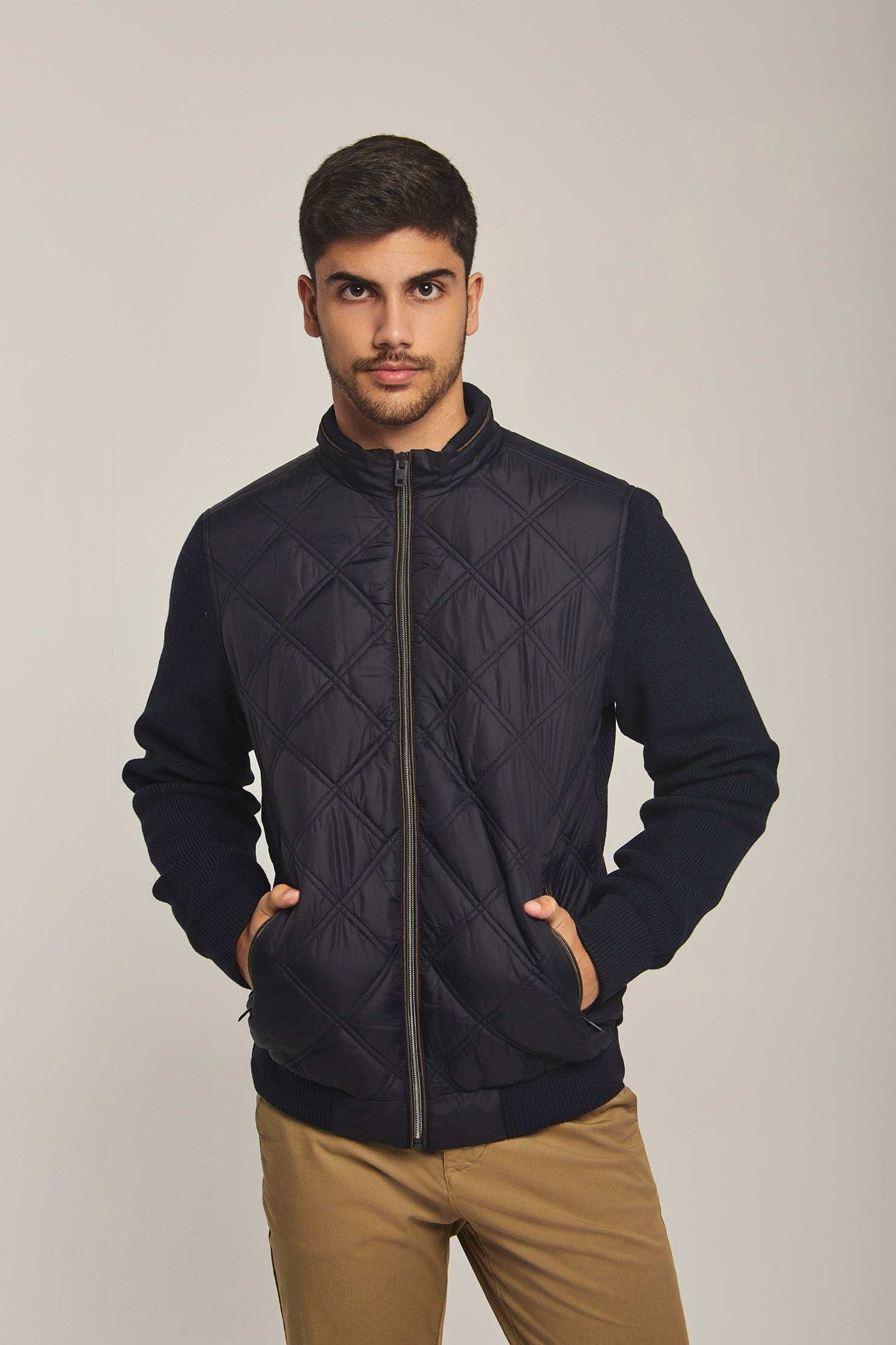 Men Regular Fit Jacket - Dark Navy