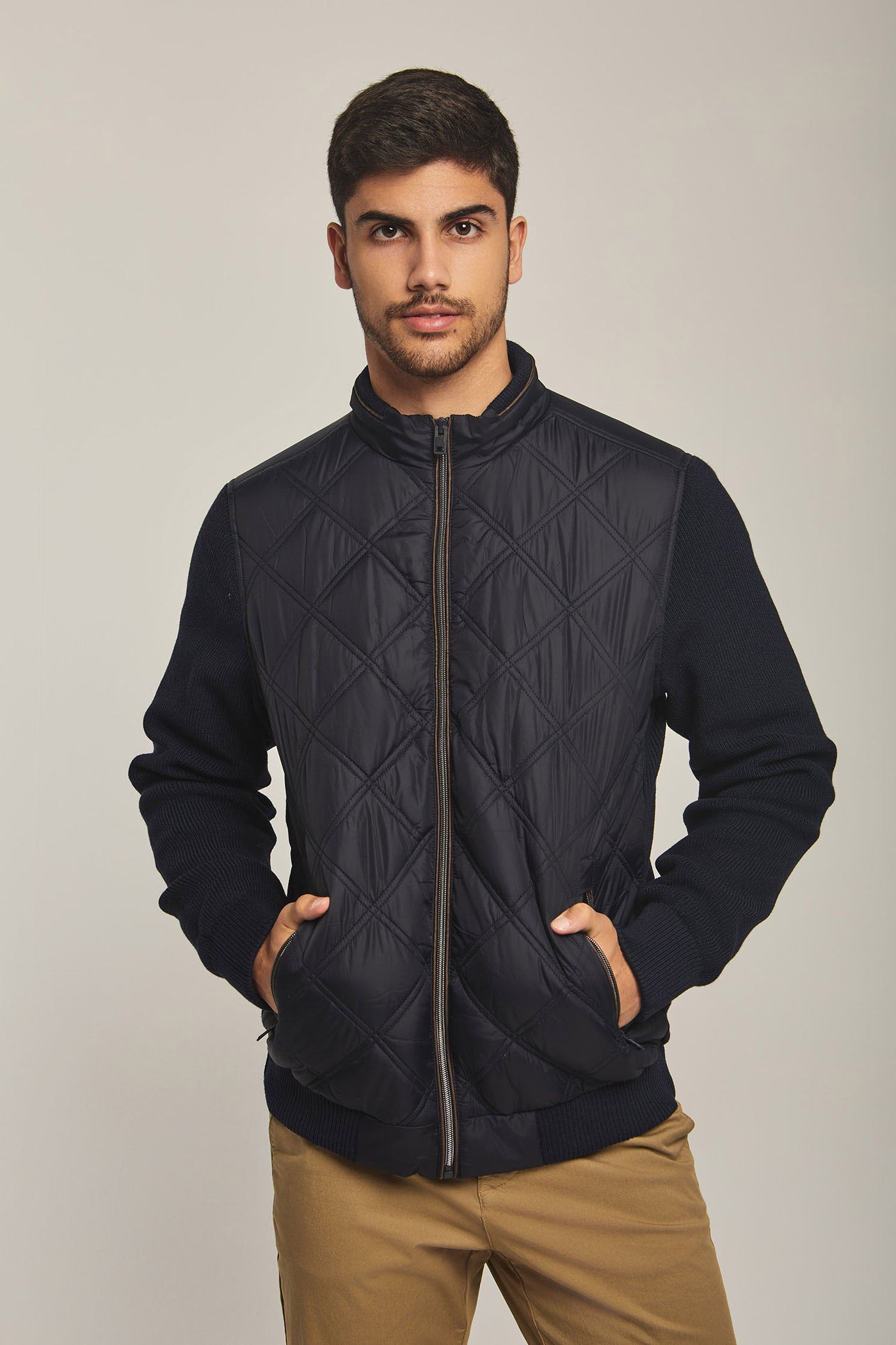 Men Regular Fit Waterproof Jacket - Dark Navy