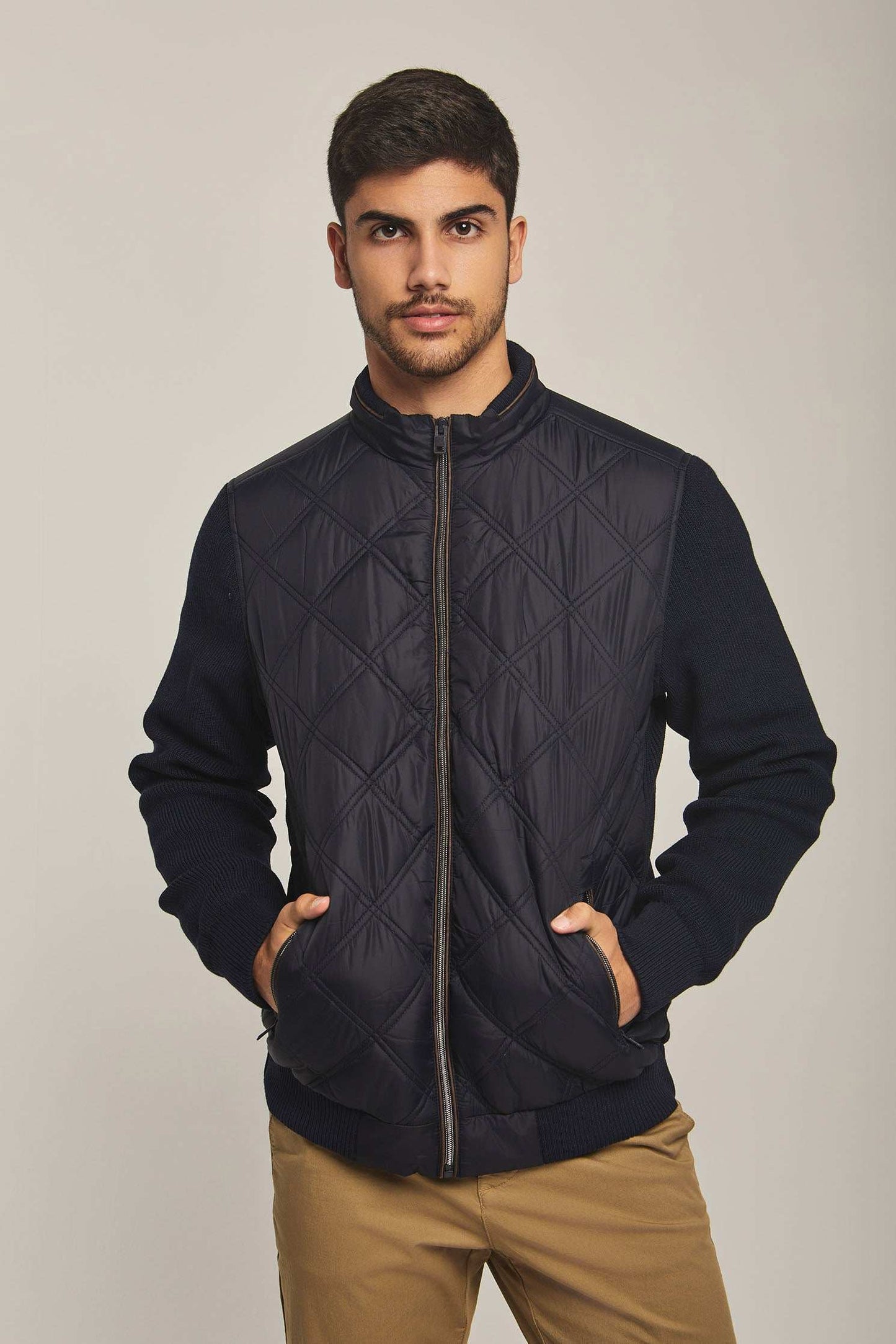 Men Regular Fit Jacket - Dark Navy