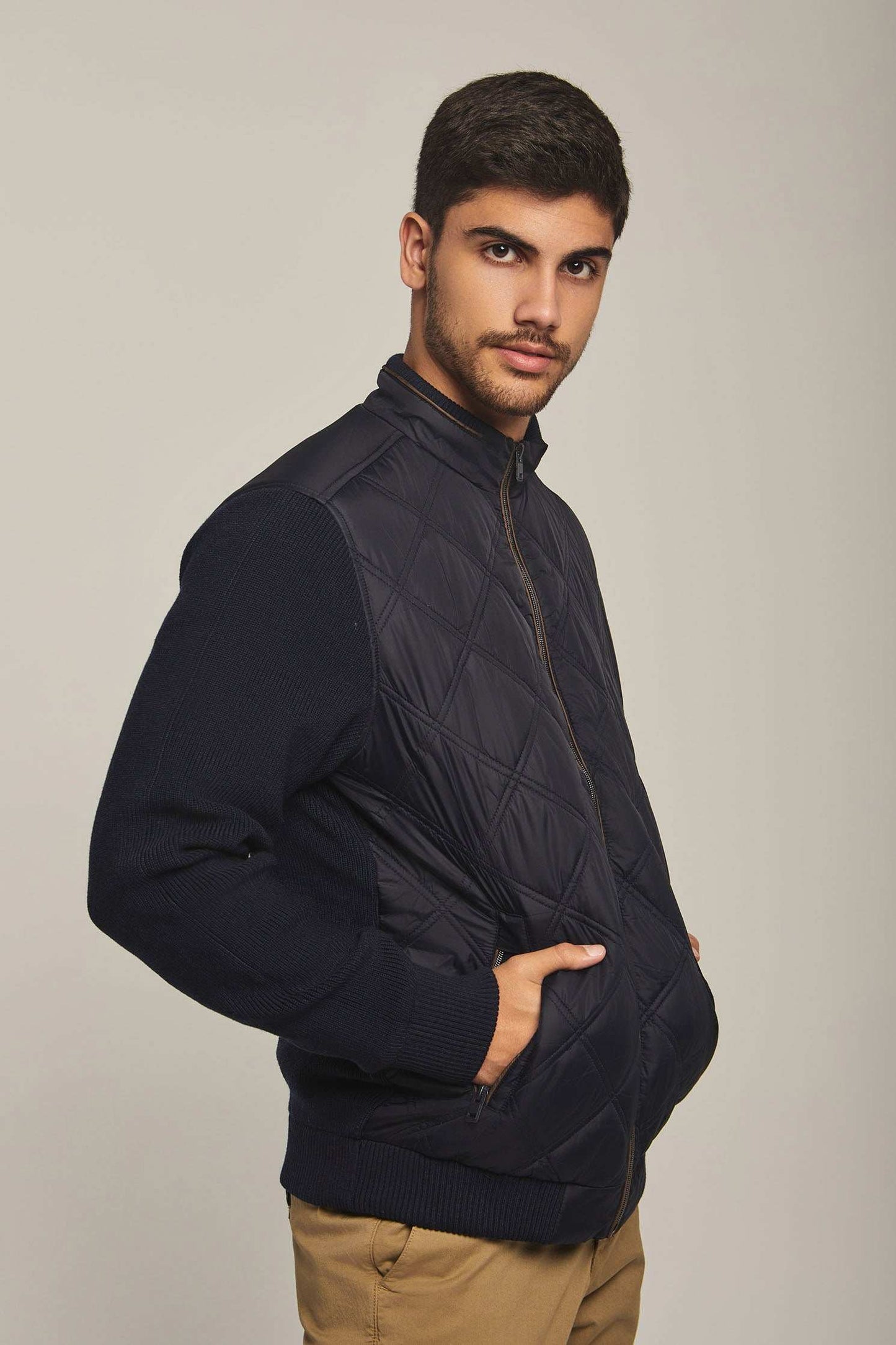 Men Regular Fit Jacket - Dark Navy