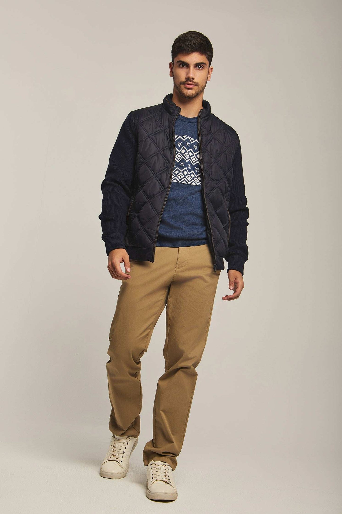 Men Regular Fit Jacket - Dark Navy