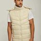 Men Regular Fit Vest - Brown