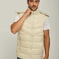 Men Regular Fit Vest - Brown