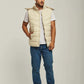 Men Regular Fit Vest - Brown