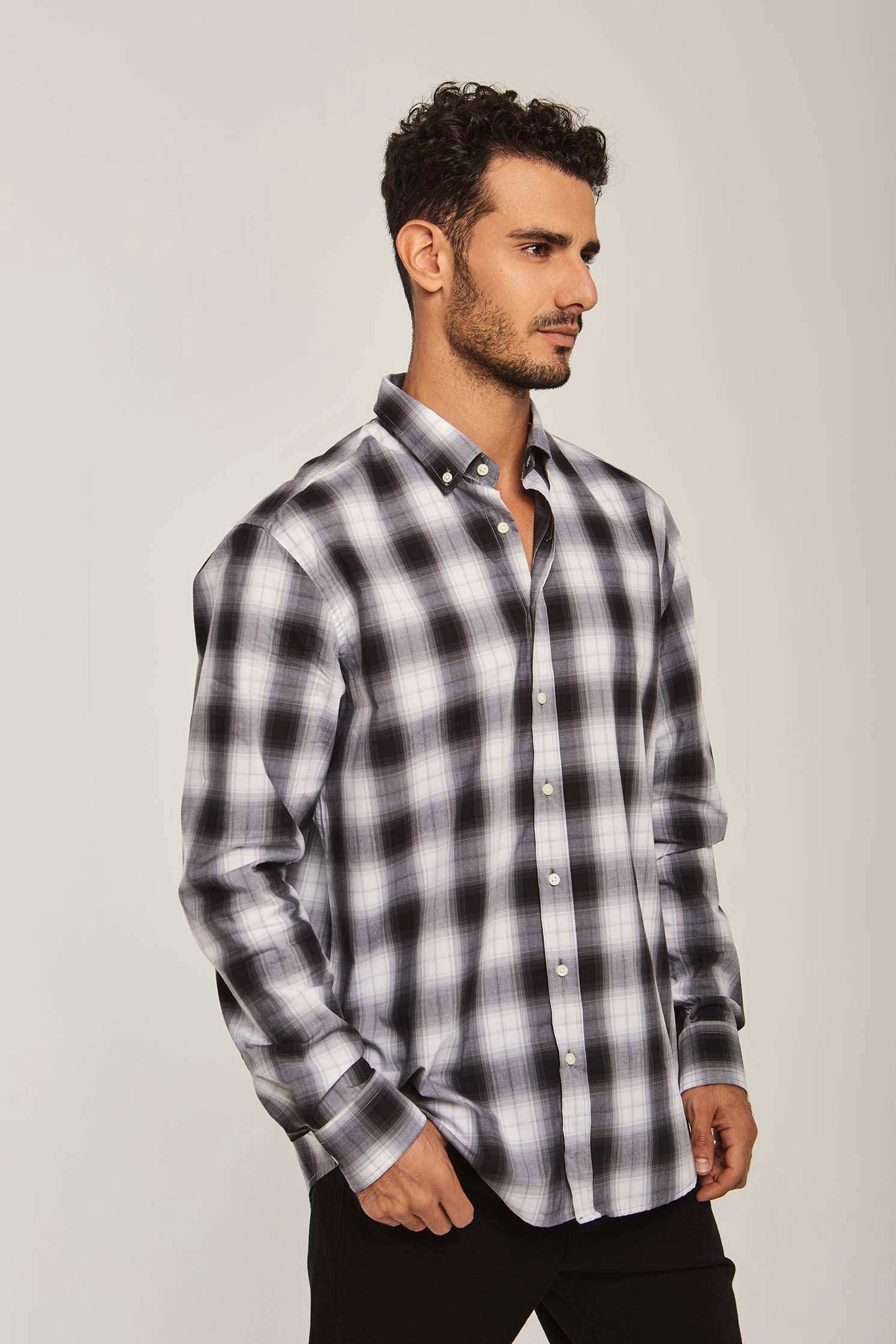 Men Regular Fit Shirt - Black