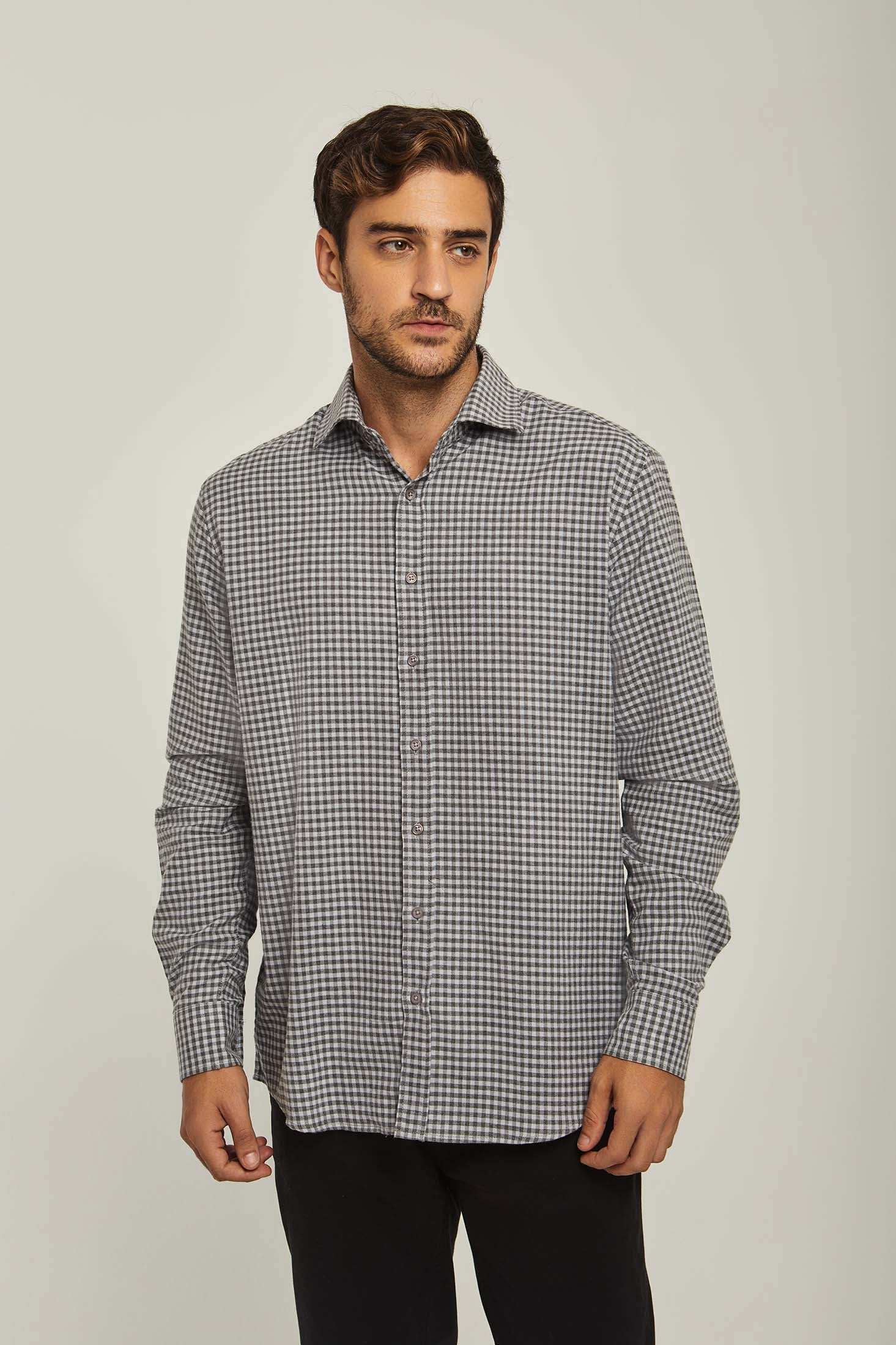 Men Regular Fit Shirt - Grey