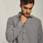 Men Regular Fit Shirt - Grey
