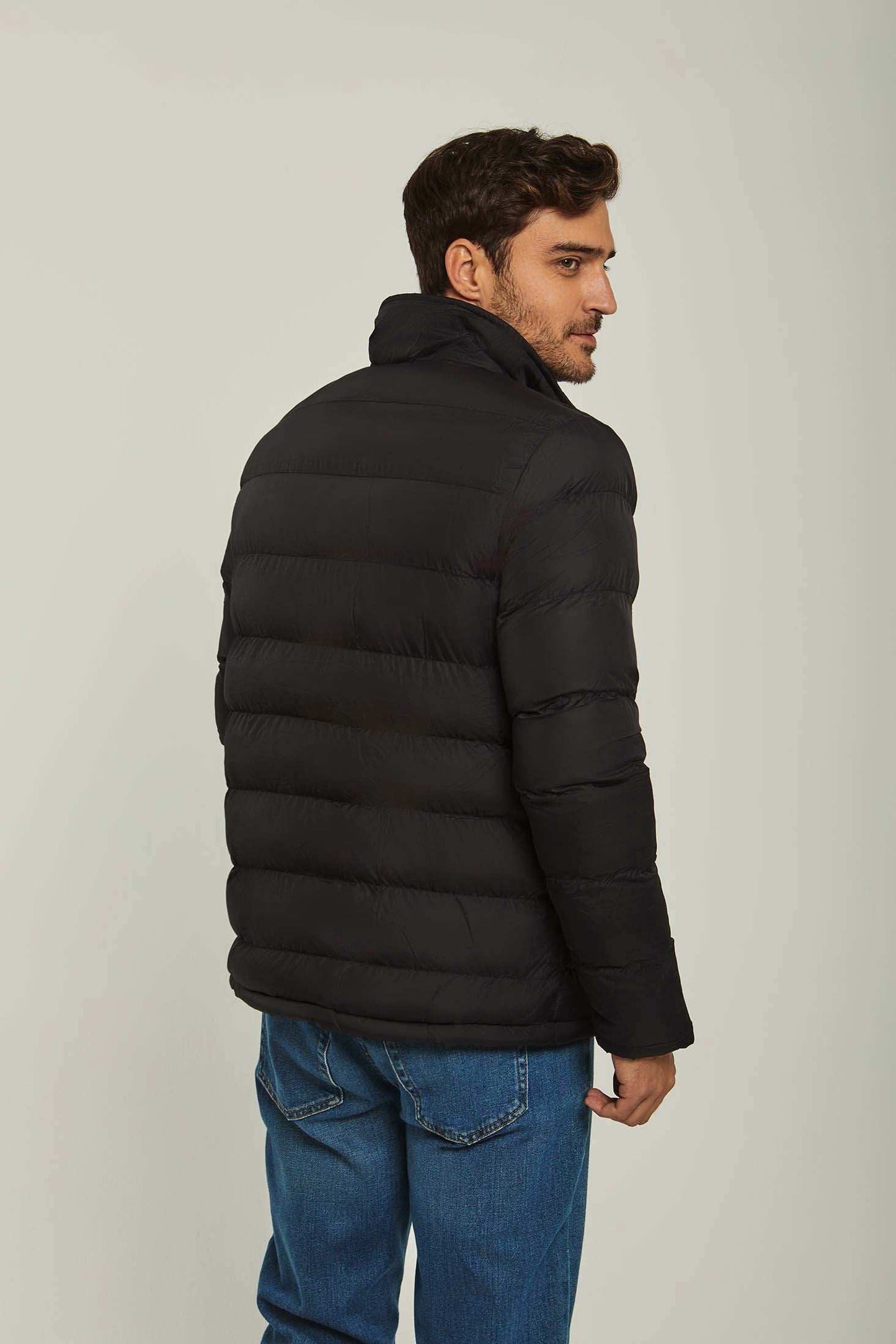 Men Regular Fit Jacket - Black