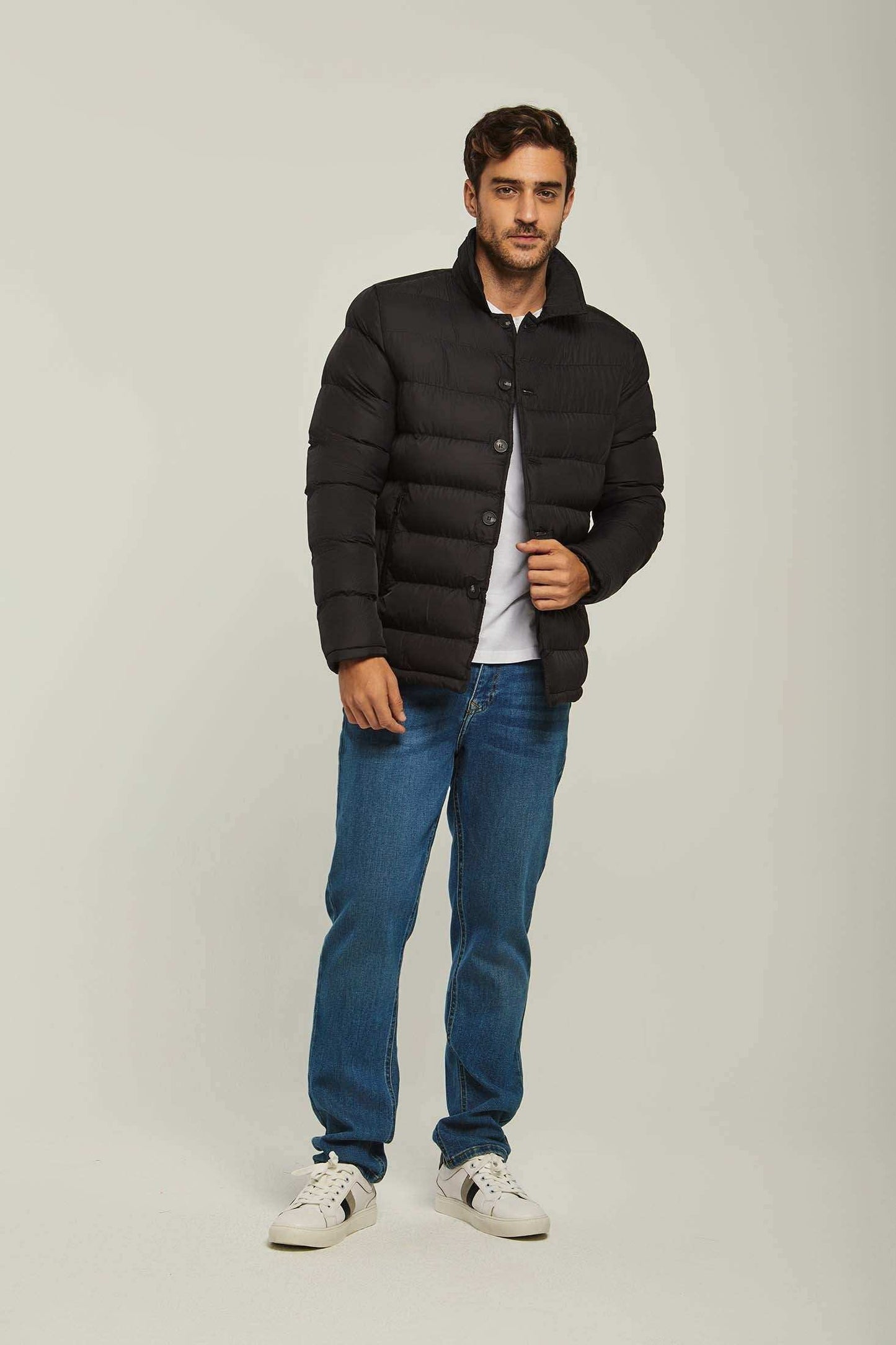 Men Regular Fit Jacket - Black