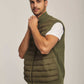 Men Regular Fit Vest - Green