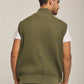 Men Regular Fit Vest - Green