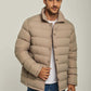 Men Regular Fit Jacket - Brown