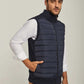 Men Regular Fit Vest - Blue