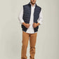 Men Regular Fit Vest - Blue