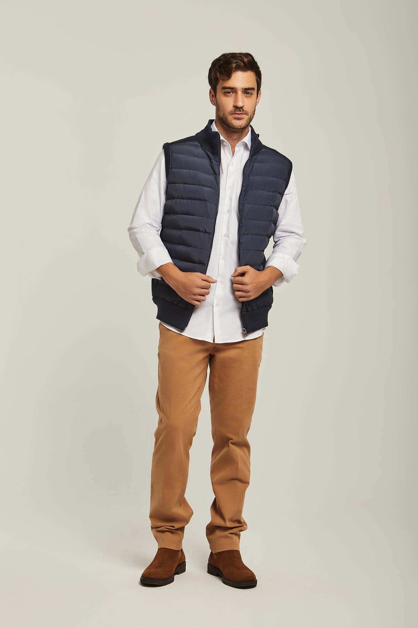 Men Regular Fit Vest - Blue