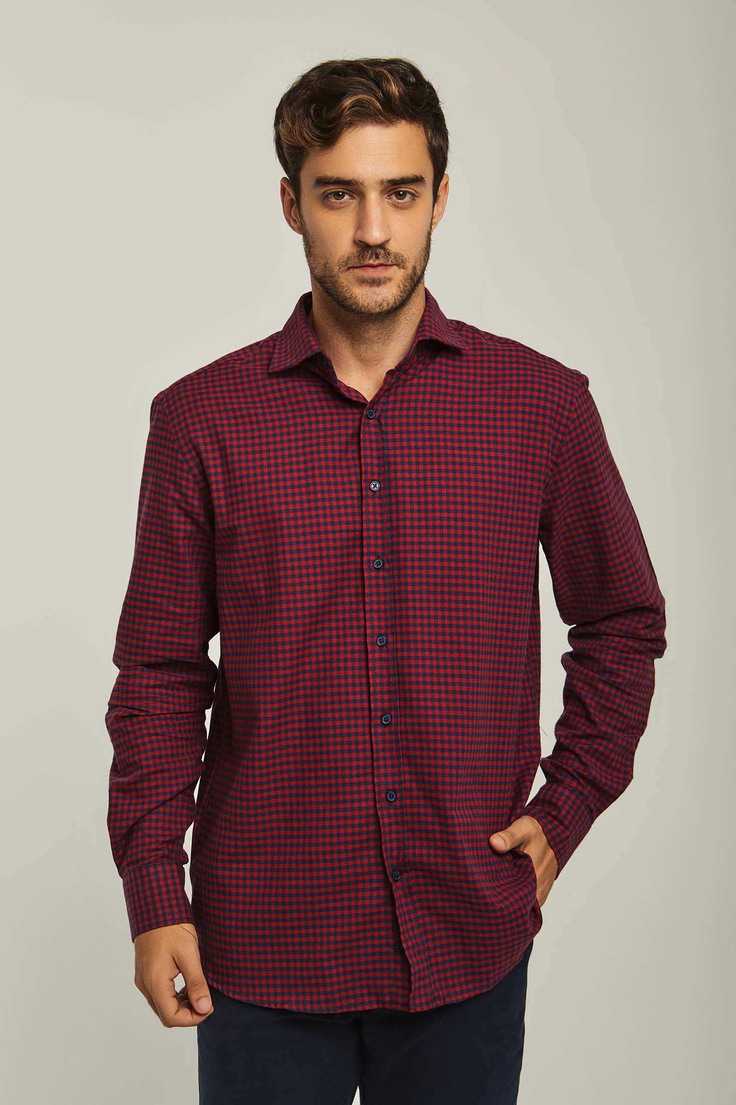 Men Regular Fit Shirt - Red