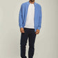 Men Regular Fit Cardigan - Light Blue