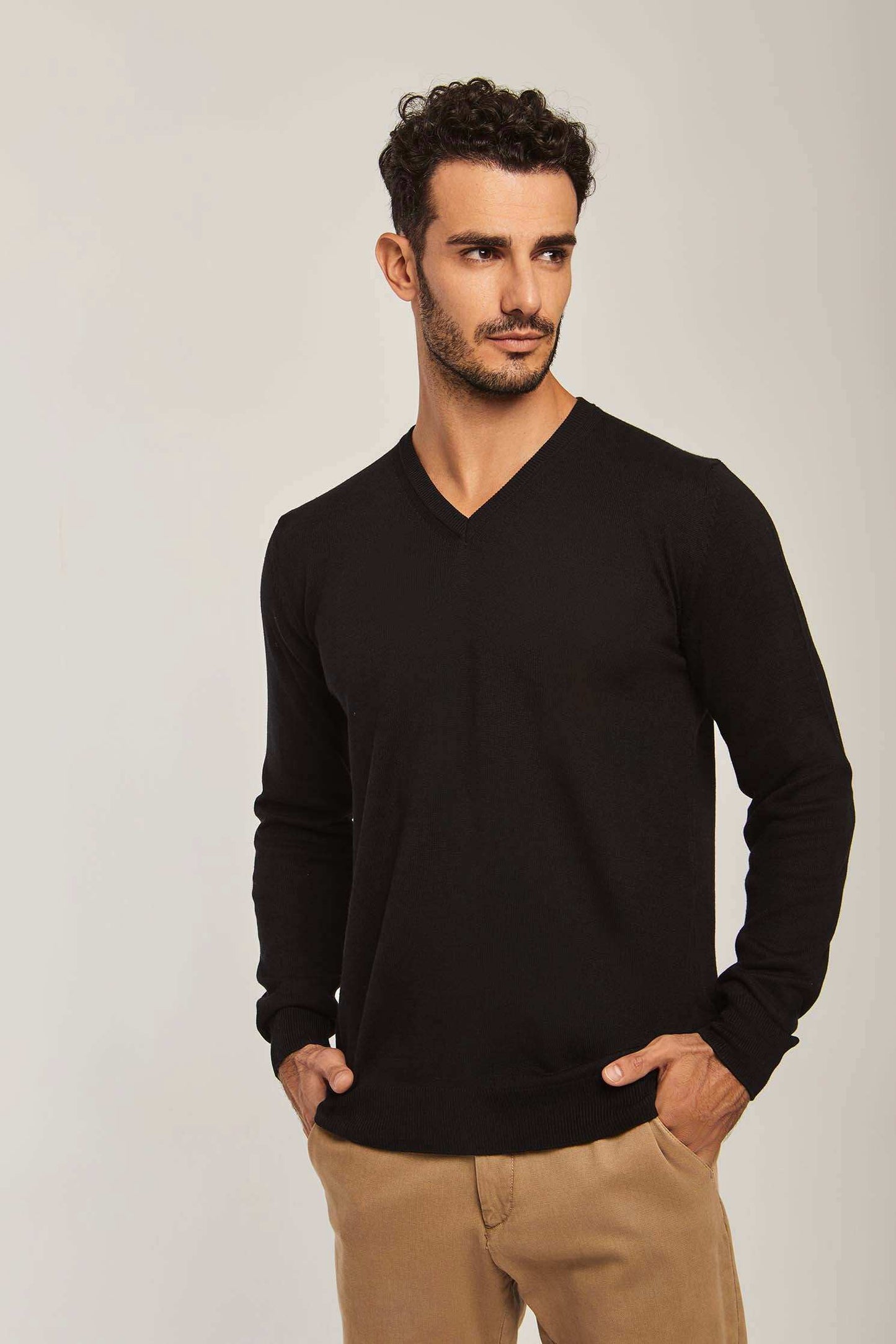 Men Regular Fit Pullover - Black
