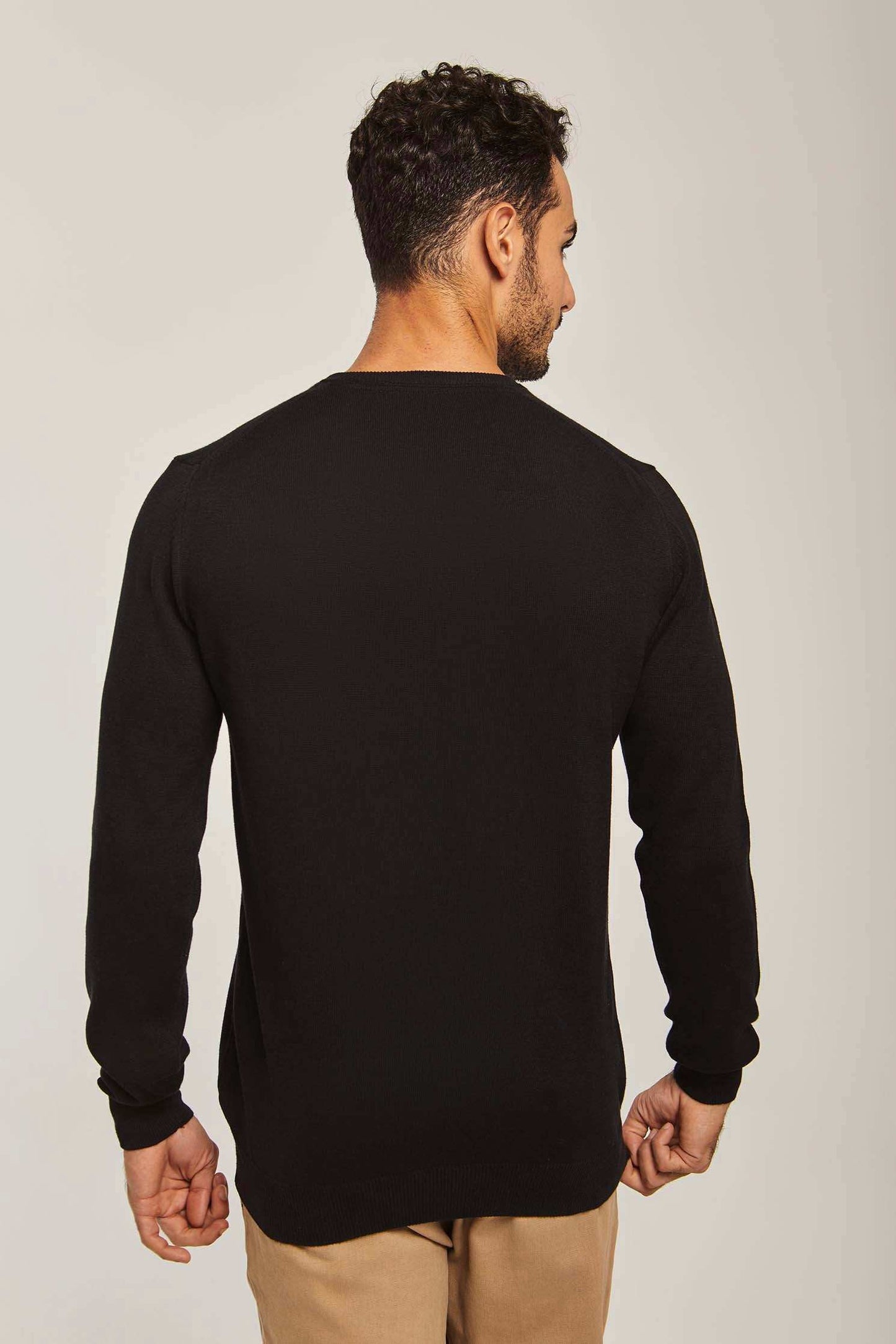 Men Regular Fit Pullover - Black