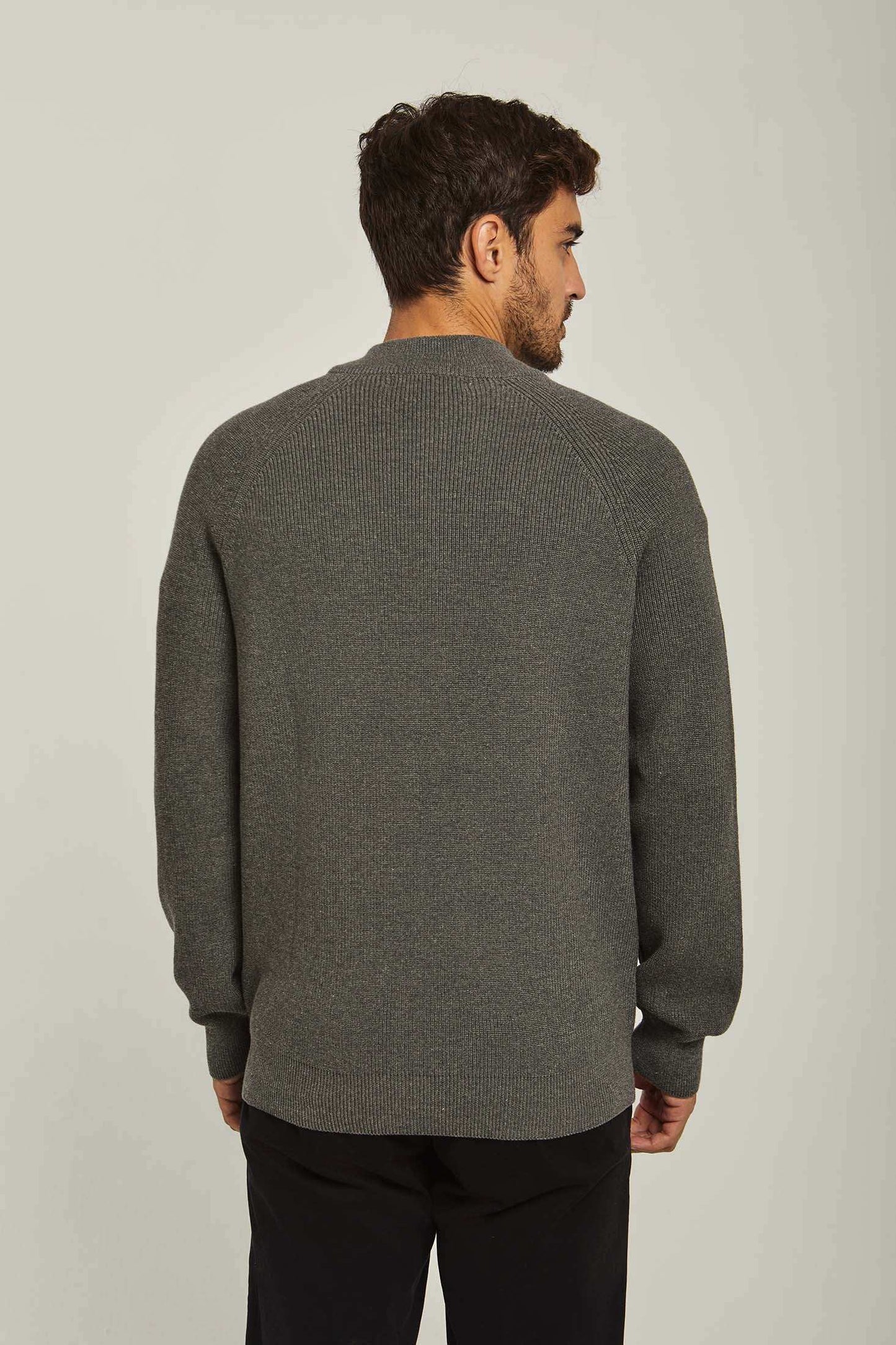 Men Regular Fit Cardigan - Grey