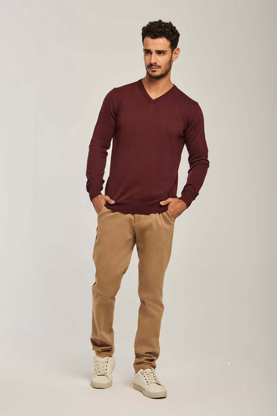 Men Regular Fit Pullover - Red