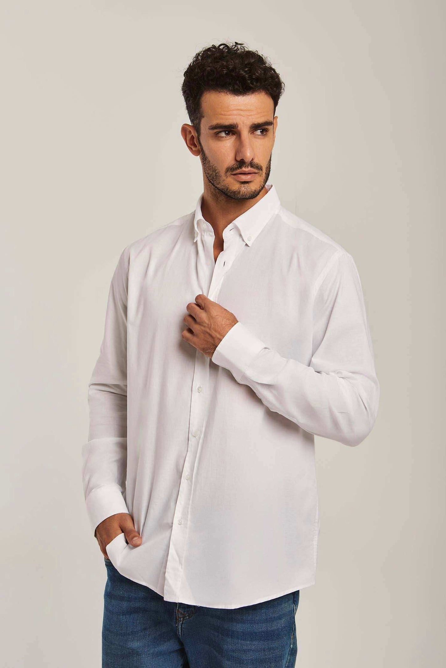 Men Regular Fit Shirt - White