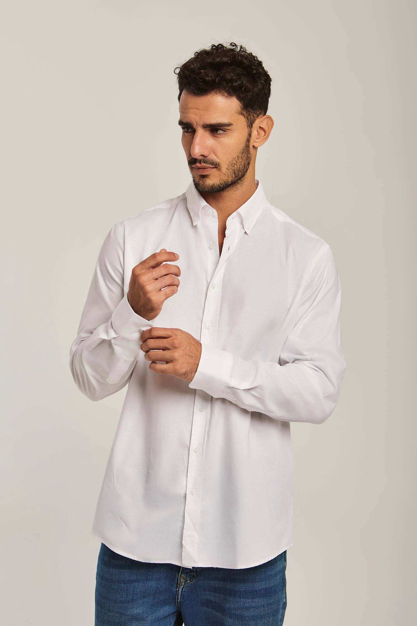Men Regular Fit Shirt - White
