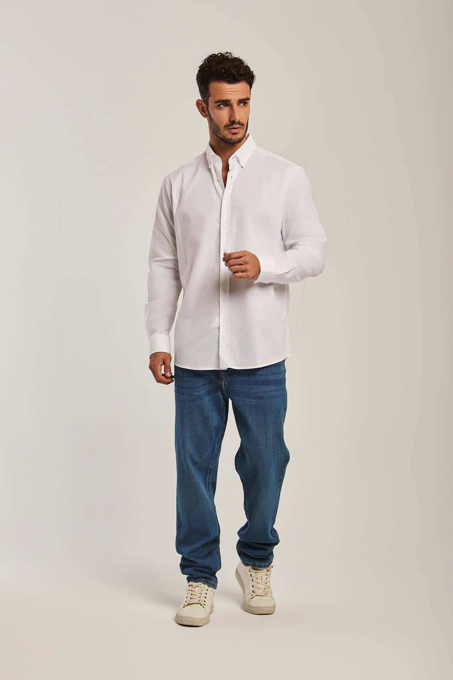 Men Regular Fit Shirt - White