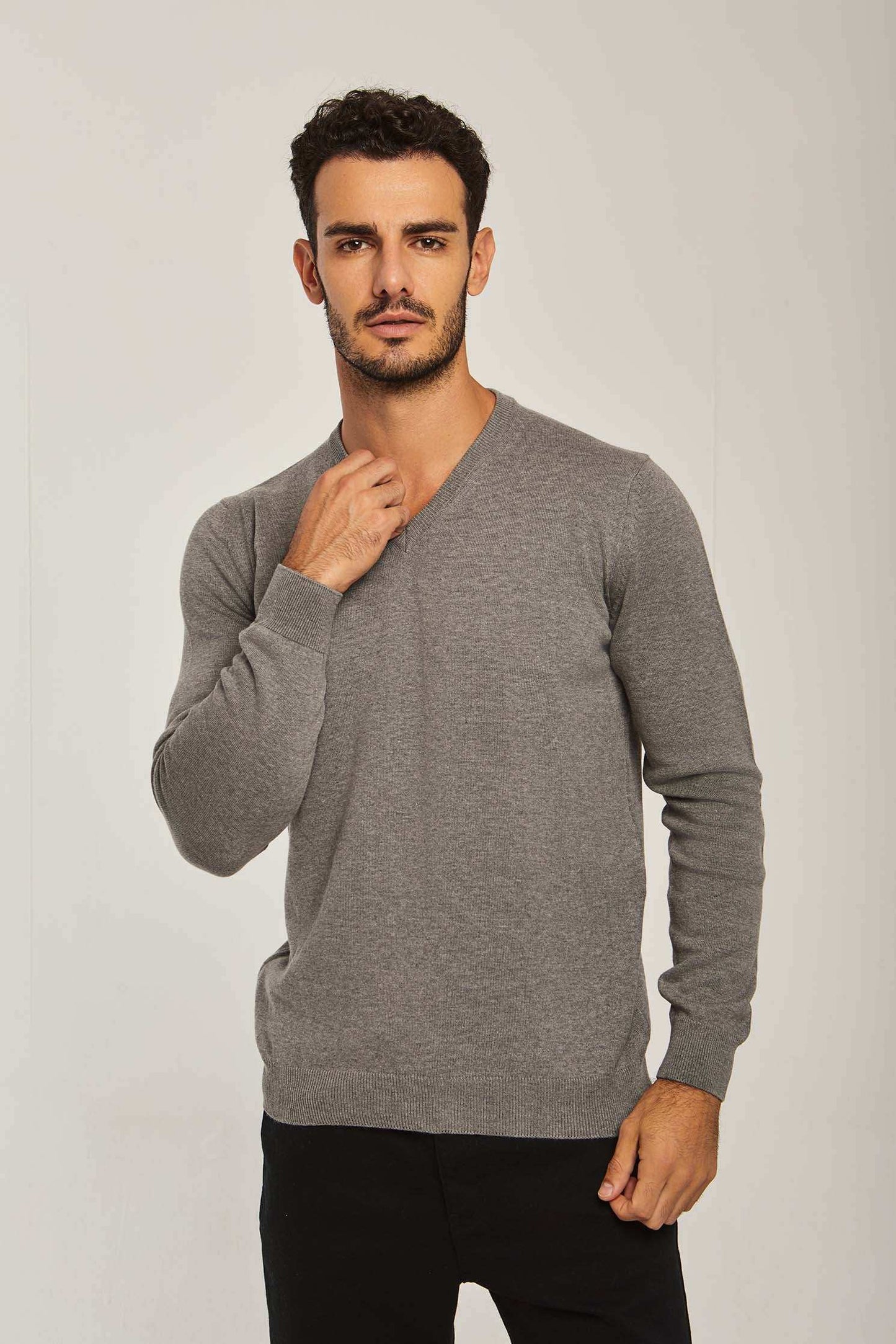 Men Regular Fit Pullover - Grey