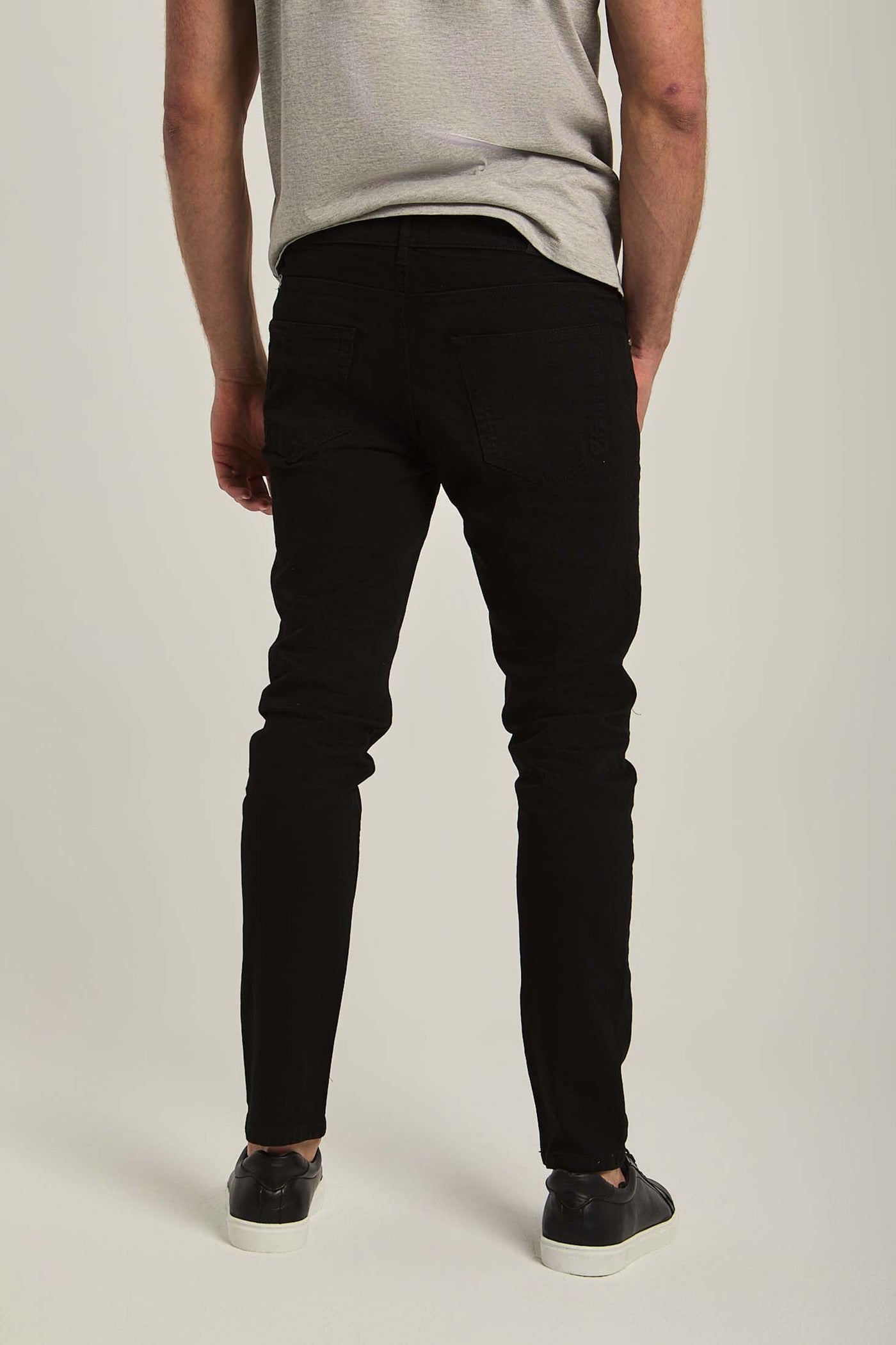 Men Slim-Fit Tapered Leg  Jeans - Blue Black