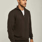 Men Regular Fit Pullover - Dark Brown