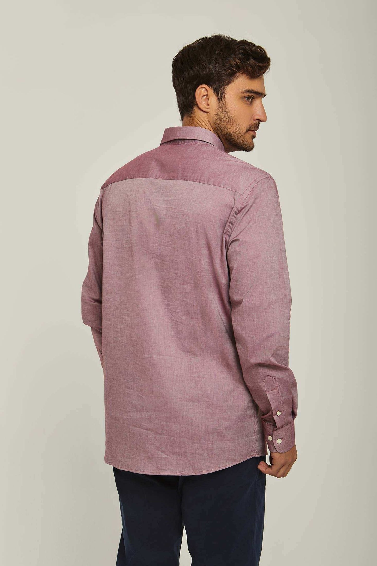 Men Regular Fit Shirt - Burgundy