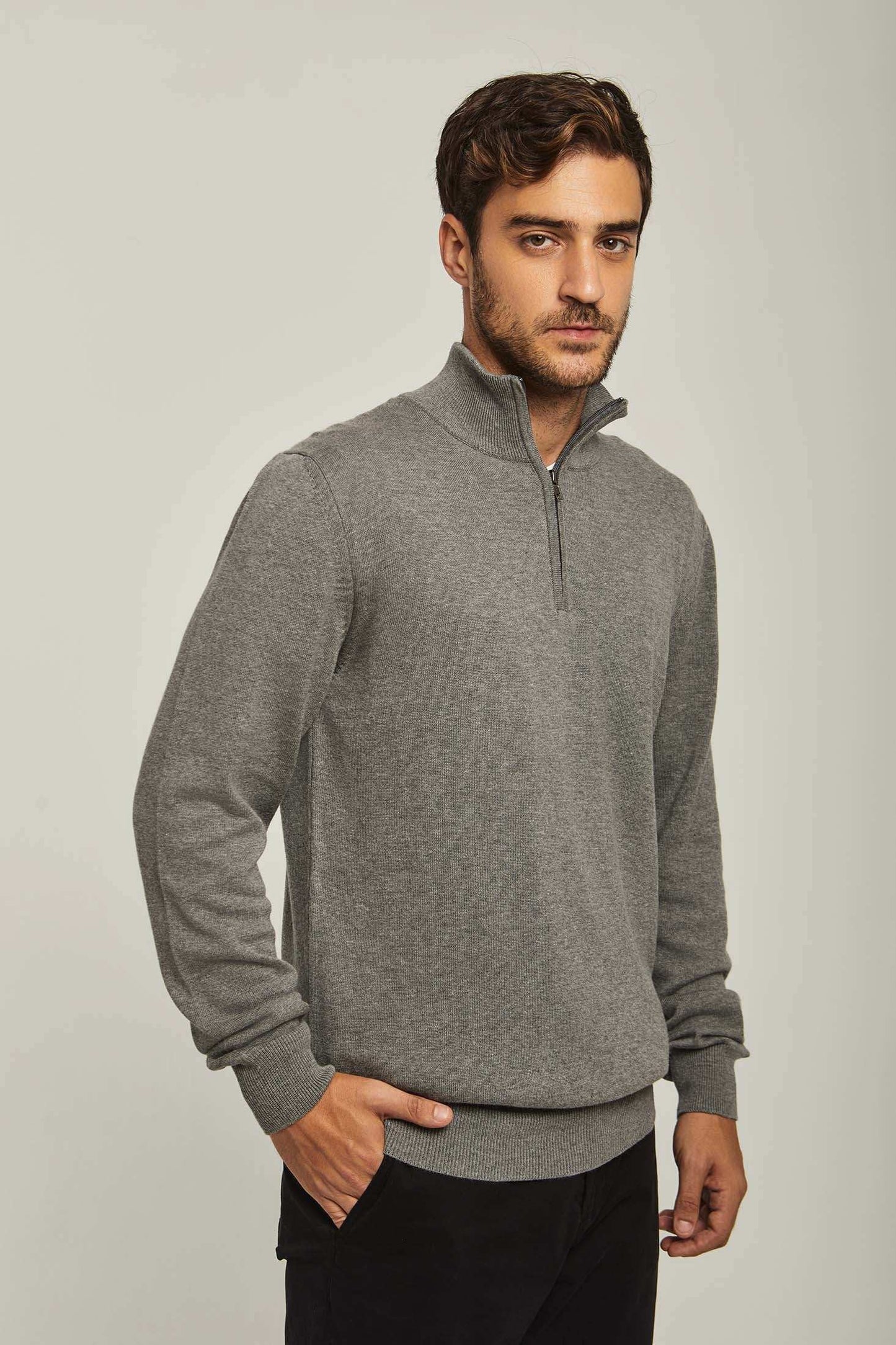 Men Regular Fit Pullover - Grey