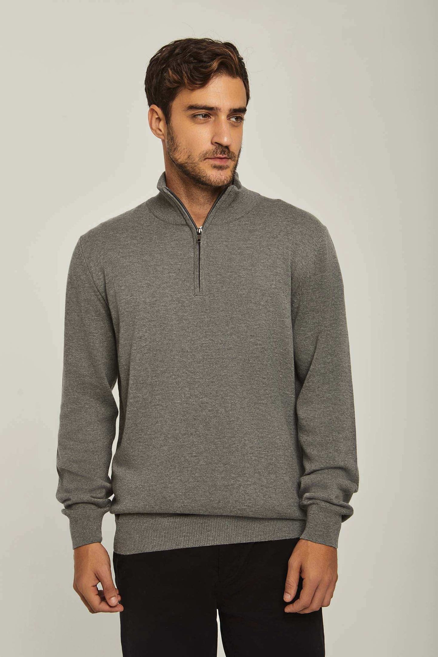 Men Regular Fit Pullover - Grey