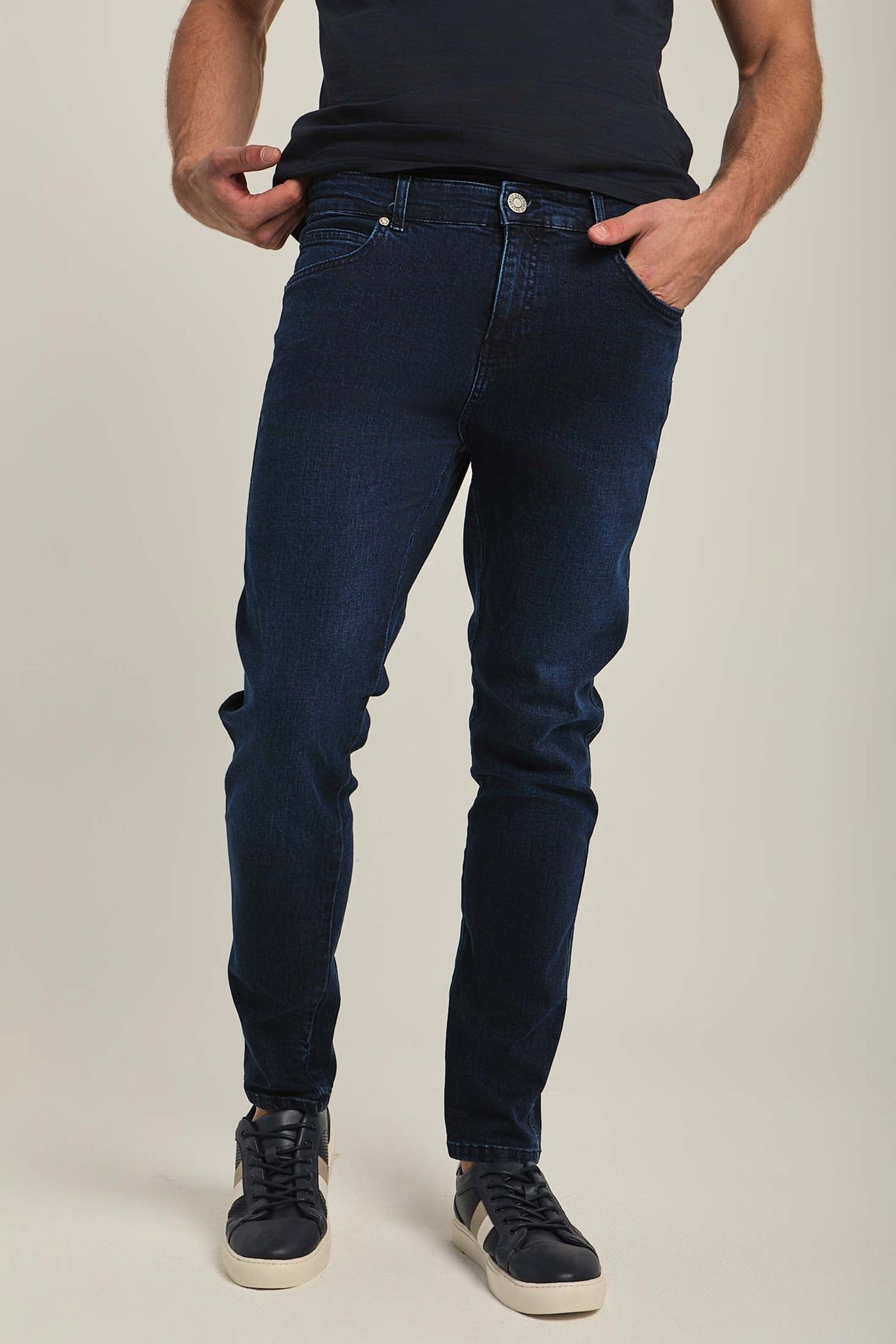 Men Regular Fit  Denim - Dark Blue