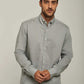 Men Regular Fit Shirt - Grey