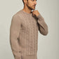 Men Regular Fit Pullover -  Beige