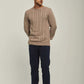 Men Regular Fit Pullover -  Beige