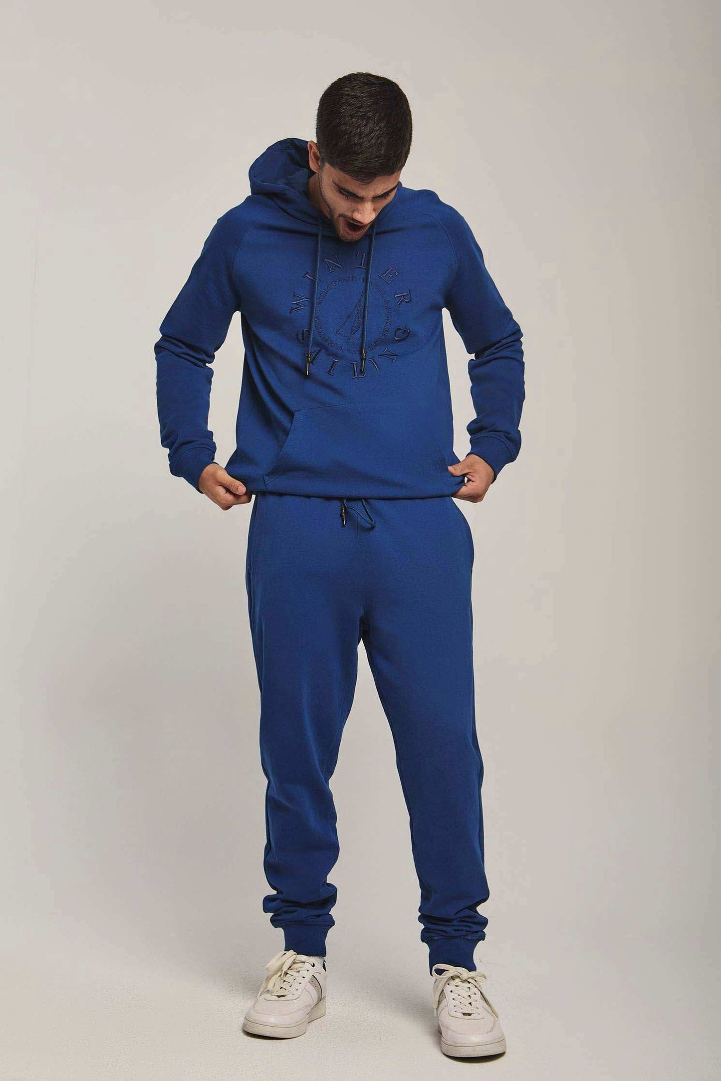 Men Regular Fit Sweat Shirt - Blue