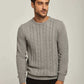 Men Regular Fit Pullover -Grey
