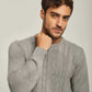 Men Regular Fit Pullover -Grey