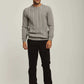 Men Regular Fit Pullover -Grey