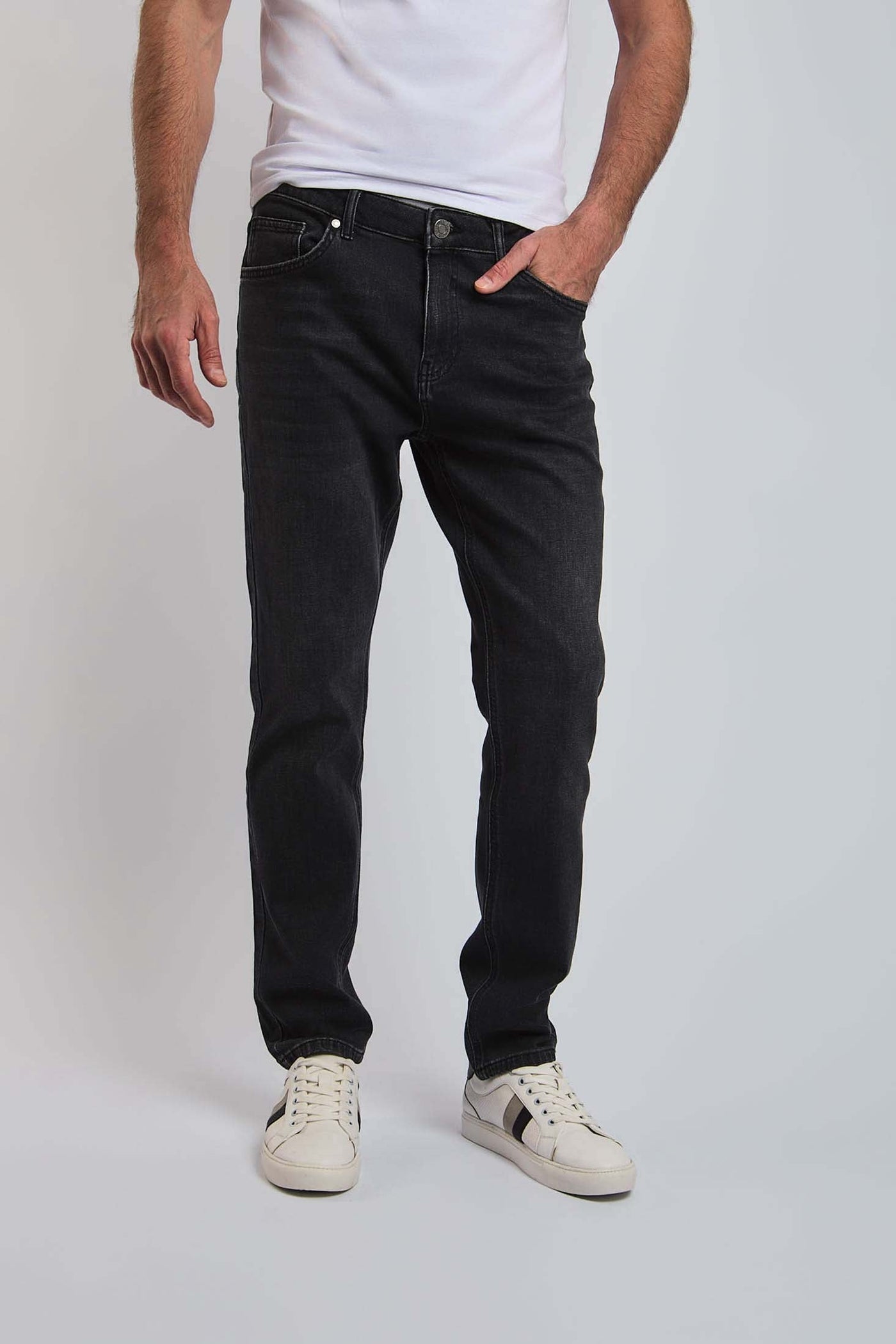 Men Regular Fit  Jeans - Brushed Grey